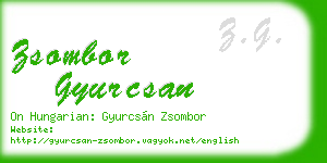 zsombor gyurcsan business card